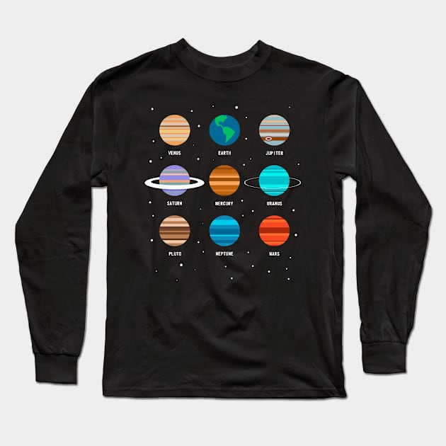 Solar system Long Sleeve T-Shirt by albertocubatas